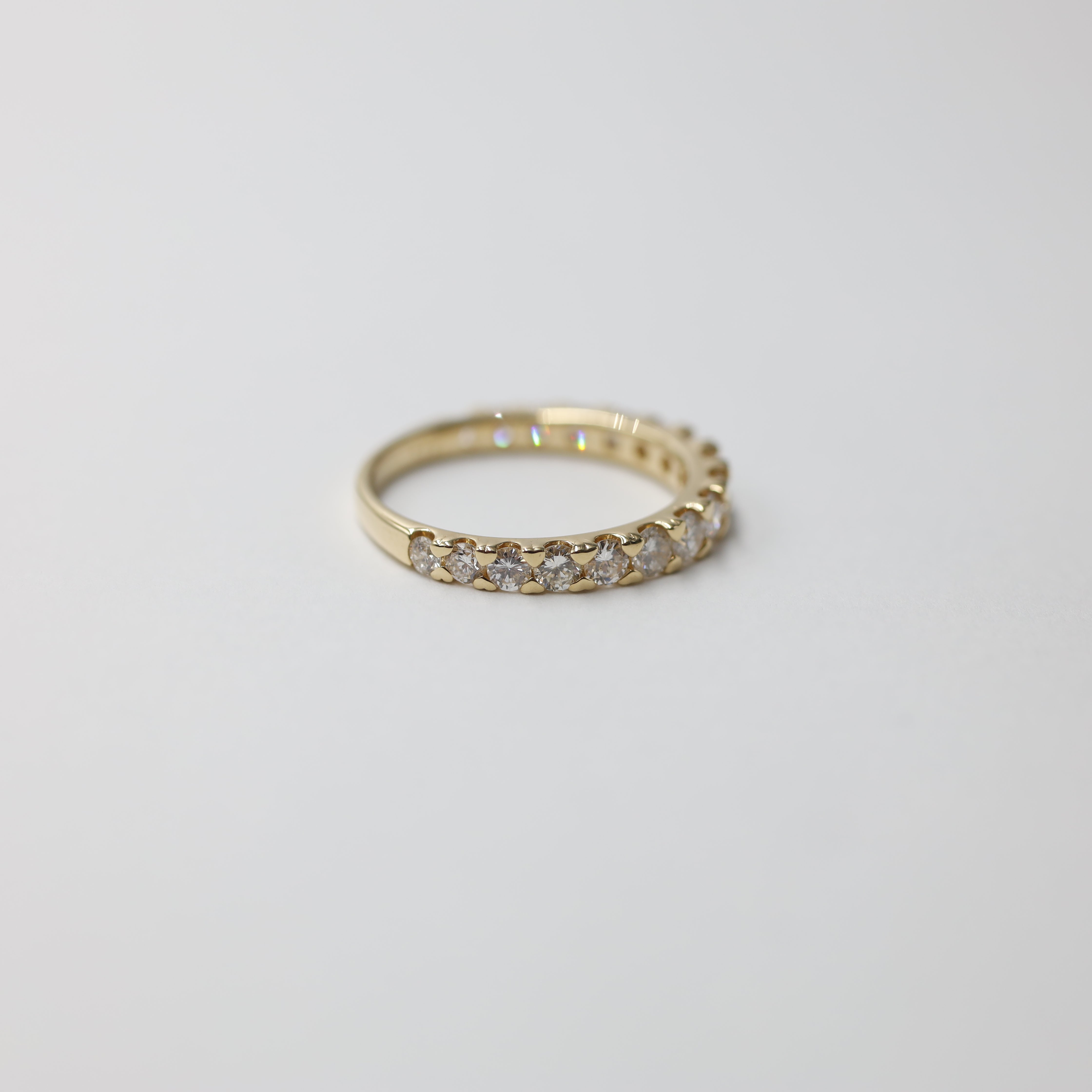 1.00 Carat Diamond Eternity Band in K18 Yellow Gold