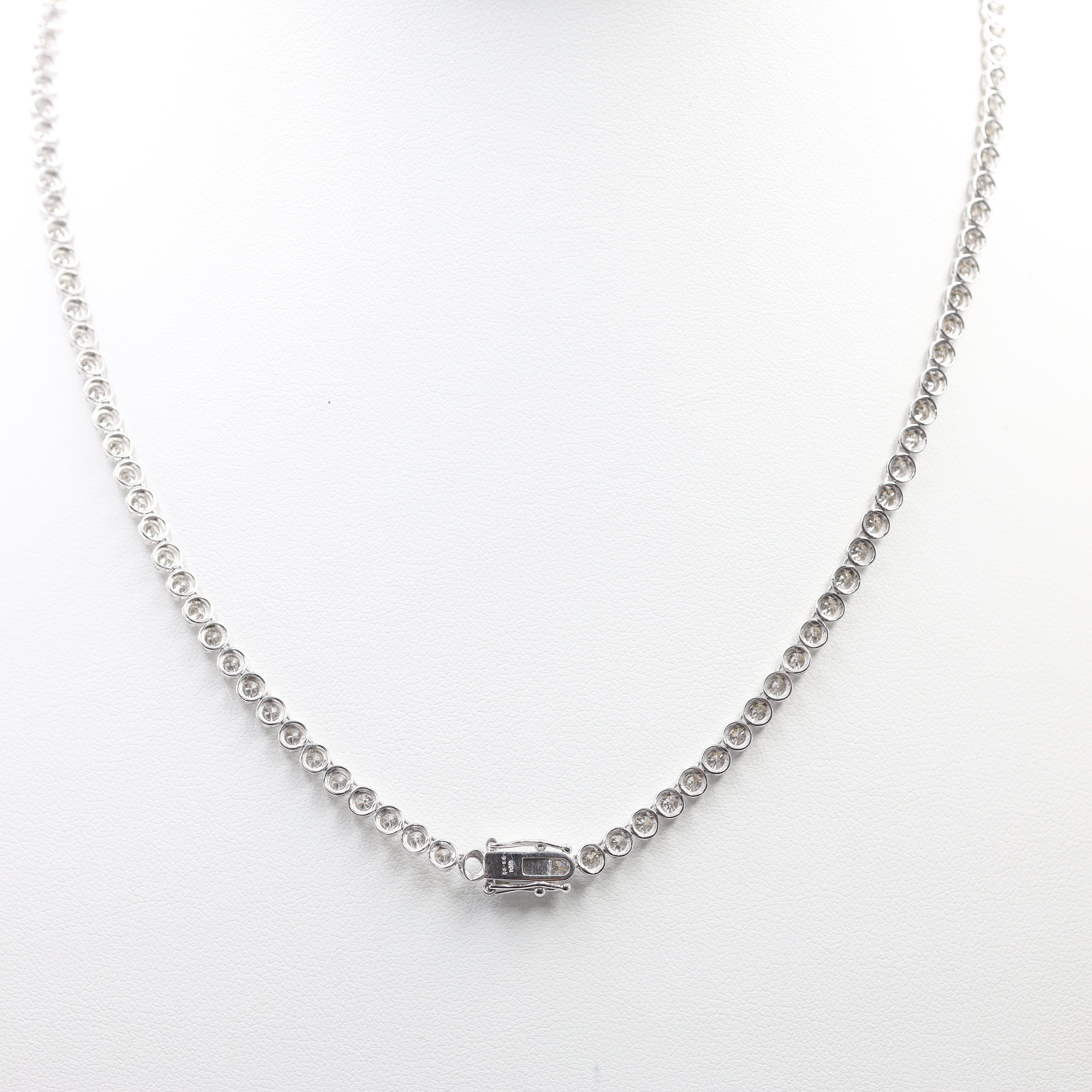 PT950/PT900Platinum Diamond Tennis Necklace (10.00ct)